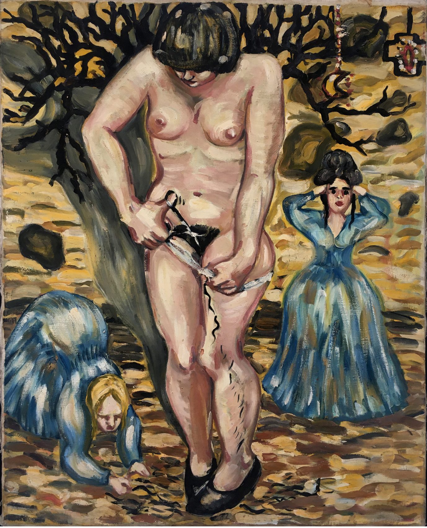 Cendrillon, huile sur toile d'Anne van der Linden, 1994